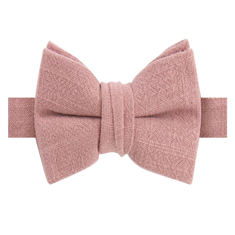 Spring Notion Boys' Linen Blend Bow Tie, Desert Coral Small