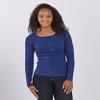 Boxercraft Women's University of Michigan Wolverines Harper Henley, Navy, L view 3