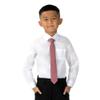 Spring Notion Boys' Linen Blend Zipper Necktie Chianti Medium view 4