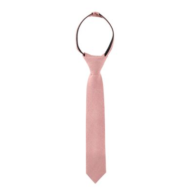 Spring Notion Boys' Linen Blend Zipper Necktie Desert Coral Medium