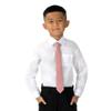 Spring Notion Boys' Linen Blend Zipper Necktie Desert Coral Medium view 4