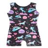 EQSJIU Leotards For Girls Gymnastics With Shorts Black Unicorn Rainbow Pink Cloud Love Heart Shiny Sparkle Toddler Gymnastics Leotards 2t 3t 2-3t view 1