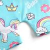 EQSJIU Children Big Kid Gymnastics Leotard With Shorts Aqua Unicorn Rainbow Cloud Ice Cream Lollipop Diamond Shiny Sparkle Biketards For Girls Gymnastics 8-9 Years view 3
