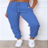 Waitfairy Sweatpants Women - Joggers for Women High Waist Baggy Sweat Pants for Womens Joggers with Pockets Cobalt Blue M view 2
