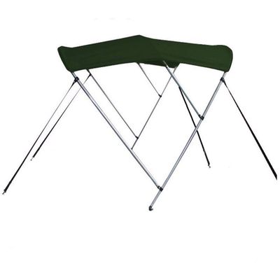 STOPBYUS 7.6 oz Green 3 Bow Round Tube Boat Bimini TOP Sunshade Compatible for REINELL/BEACHCRAFT 175 Sunbow I/O 1987-1988