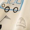 Toddler Kids Baby Boys Girls Cars Short Sleeve Crewneck T Shirts Tops Tee Clothes for Children Soft (Beige-@, 6-7 Years) view 3