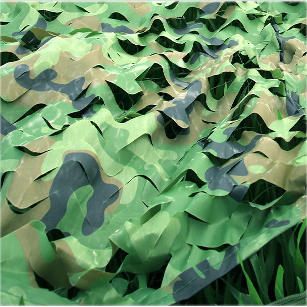 Amadon Green Sunscreen Heat Insulation Camouflage Net,Outdoor Oxford Cover Net,Mountain Camo Net, Military Camo Netting,Can be Customized,for Garden,Car Cover,Leisure,Decoration (6.6x9.8ft)