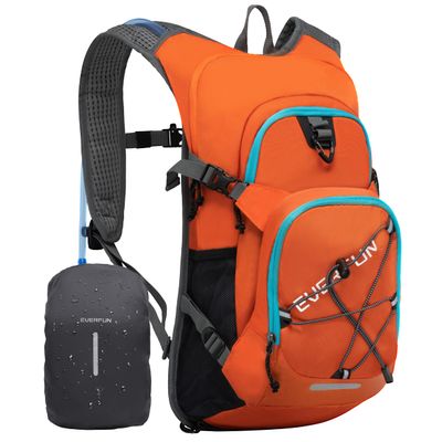 EVERFUN Hiking Hydration Backpack with Storage 18L Insulated Water Backpack with Water Bladder 2L, Women Men Hydro Pack Daypack Lightweight Hydropack with Rain Cover for Cycling, Running, Festivals