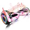 SIMATE Hoverboard, Bluetooth All Terrain Hover Boards with LED Lights and APP Control, Gifts for Kids Adults Girls Boys, for All Ages view 1