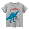 Toddler Kids Baby Boys Girls Dinosaur Short Sleeve Crewneck T Shirts Tops Tee Clothes for Children (Grey-@, 3-4 Years) view 1