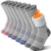 Sandsuced Kids Merino Wool Hiking Socks Girls Boys Toddler Winter Thermal Warm Cozy Boot Thick Cushion Gift Stocking Stuffers Socks 4 Pairs(Purle/Blue/Red/Grey,8-12 Years) view 1