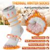 Sandsuced Kids Merino Wool Hiking Socks Girls Boys Toddler Winter Thermal Warm Cozy Boot Thick Cushion Gift Stocking Stuffers Socks 4 Pairs(Purle/Blue/Red/Grey,8-12 Years) view 4