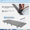 ATEPA Camping Cots for Adults with Carry Bag & Storage Bag, Portable Bed Folding Cot Most Comfortable for Hiking Backpacking Car Camping Travel Home Office Nap Lightgrey view 3