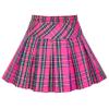 Sunny Fashion Girls Skirt Back School Uniform Pink Tartan Skirt Size 4-5 view 2