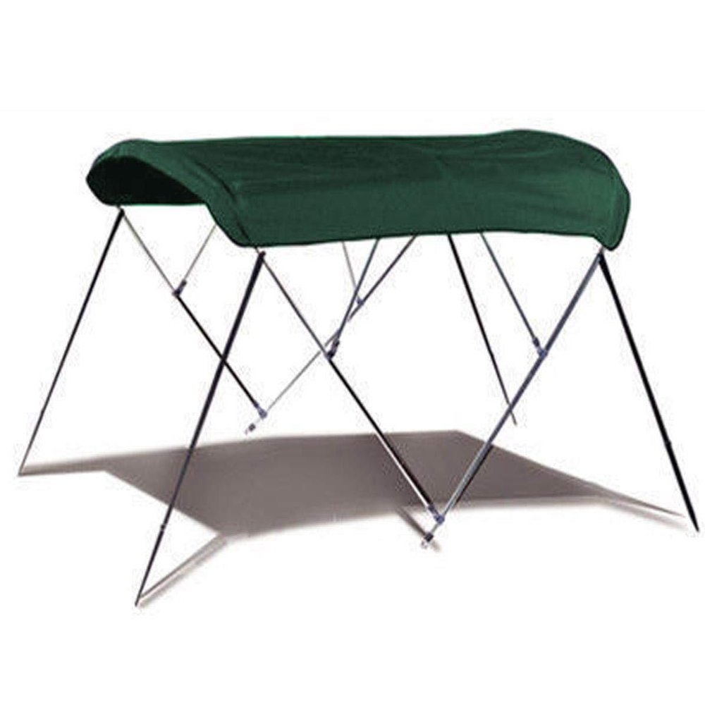 STOPBYUS 7.6 oz Green 4 Bow Round Tube Boat Bimini TOP Sunshade Compatible for Premier Castaway 250 1997-2001
