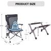 Ablazer Cooler Stand Frame and 2 Pack Outdoor Chairs for Camping, Portable Folding Heavy Duty Camping Accessories for Travel, Hiking, Picnic, Lawn Camping Chair & Ice Box Holder Supports 330Ibs view 3