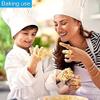 Chef Hat, 2PCS Adult Premium Adjustable Elastic Baker Kitchen Cooking Chef Cap White view 4