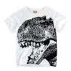 Toddler Kids Baby Boys Girls Dinosaur Short Sleeve Crewneck T Shirts Youth Boys Sleeveless (`-White, 6-7 Years) view 2