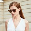 CARFIA Retro Acetate Cat Eye Sunglasses for Women Polarized UV Protection, Cateye Ladies Sunnies Metal Bridge Brow Eyewears view 3
