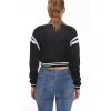 Women's Baseball Varsity Jacket Vintage Crop Top Letter Print College Letterman Coat Bomber Jackets view 3