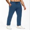 FASKUNOIE Men's Athletic Pants Super Thick Fleece Heavyweight Activewear Winter Hiking Ski Snowboard Sweatpants Blue Gray view 3