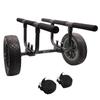 Heavy Duty Kayak Cart, Width Adjustable Canoe Cart with 12inch Flatfree Beach Wheels Boat Dolly Cart Transport Carrier view 1