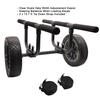 Heavy Duty Kayak Cart, Width Adjustable Canoe Cart with 12inch Flatfree Beach Wheels Boat Dolly Cart Transport Carrier view 2