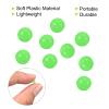 PATIKIL 3mm Luminous Fishing Beads, 200 Pieces Soft Plastic Glow Fishing Bait Eggs Rig Bead Tackle Tool Round, Green view 4