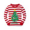 Popshion Boys Christmas Pajamas for Toddler Clothes Set Christmas Tree Striped Sleepwear Long Sleeve 100% Cotton 2 Piece Kids Pjs Size 8t view 2