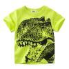 Toddler Kids Baby Boys Girls Dinosaur Short Sleeve Crewneck T Shirts Youth Boys Sleeveless (`-Green, 2-3 Years) view 1