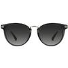 CARFIA Retro Black Acetate Cat Eye Sunglasses for Women Polarized UV Protection, Ladies Sunnies Metal Bridge Brow Eyewears view 2
