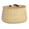 Teng Jin Nantucket Bicycle Basket Cane Woven Egg Shape Toto Basket (3mm Braid) view 1