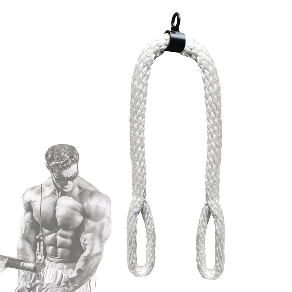 DYK&NX Triceps Rope Twisted Pull Down Rope Cord, Triceps Pull Down Attachment, Gym Cable for Triceps Extensions, Biceps Curl, LAT Pull Downs, Forearm