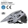 BATFOX Bike Helmet Mountain Bike Helmets for Men Women Adults MTB Bicycle Cycling BMX Bike Helmet(Gray,L(55-59CM)) view 2