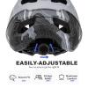 BATFOX Bike Helmet Mountain Bike Helmets for Men Women Adults MTB Bicycle Cycling BMX Bike Helmet(Gray,L(55-59CM)) view 3