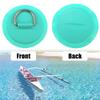 X AUTOHAUX 6pcs 8cm Green D Ring Patch PVC Stainless Steel Round Shape D Ring Pad Set for Inflatable Boat Kayak Canoe Deck with Hooks Handle view 4