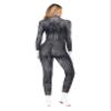 Bemeiren Women's Animal Bodysuit Costume with Big Tail Print Petsuit Spandex Furry Jumpsuit Cosplay Halloween Party Werewolf view 3