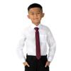 Spring Notion Boys' Linen Blend Zipper Necktie Wine Large view 4