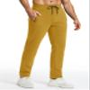 FASKUNOIE Men's Joggers Sherpa Linend Thicken Fleece Super Warm Sports Heavy Gym Workout Bodybuilding Wokrout Ginger Yellow view 3