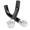 1 Pair Bike Handlebar Extender, Bar Ends Provides Comfortable Griping for Riders 6.1in Handle Bar Extended Compatible with Diameter 0.87inch Flat Handlebar for Cycling Road Mountain Bike (Black) view 3