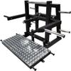 French Fitness FF-BSM20 Belt Squat Machine  11 Gauge Steel, Diamond-Plated Footplate, 4 Weight Horns, Resistance Band Anchors, Large Platform for Squats, Rows, and More view 1