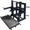 French Fitness FF-BSM20 Belt Squat Machine  11 Gauge Steel, Diamond-Plated Footplate, 4 Weight Horns, Resistance Band Anchors, Large Platform for Squats, Rows, and More view 2