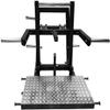 French Fitness FF-BSM20 Belt Squat Machine  11 Gauge Steel, Diamond-Plated Footplate, 4 Weight Horns, Resistance Band Anchors, Large Platform for Squats, Rows, and More view 3