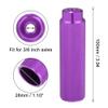 X AUTOHAUX 2 Pair 100x28mm Universal Aluminum Alloy Axle Rear Foot Pegs Footrests for BMX MTB Bike Bicycle Fit 3/8 Inch Black Purple view 3