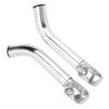 1 Pair Bike Handlebar Extender, Bar Ends Provides Comfortable Griping for Riders 6.1in Handle Bar Extended Compatible with Diameter 0.87inch Flat Handlebar for Cycling Road Mountain Bike (Silver) view 1