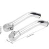 1 Pair Bike Handlebar Extender, Bar Ends Provides Comfortable Griping for Riders 6.1in Handle Bar Extended Compatible with Diameter 0.87inch Flat Handlebar for Cycling Road Mountain Bike (Silver) view 2