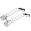 1 Pair Bike Handlebar Extender, Bar Ends Provides Comfortable Griping for Riders 6.1in Handle Bar Extended Compatible with Diameter 0.87inch Flat Handlebar for Cycling Road Mountain Bike (Silver) view 4