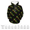 Reggae Music Pulse Heartbeat Unisex Hoodie Long Sleeve Drawstring Pullover Printed Hooded Sweatshirt with Pockets 2XL view 2