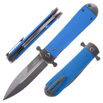 Firebird GANZO Adimanti Samson-BL Folding Pocket Knife Razor Sharp D2 Steel Blade Ergonomic G10 Anti-Slip Handle with Clip Hunting Fishing Camping Gear Outdoor Flipper EDC Pocket Knife (Blue)