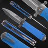 Firebird GANZO Adimanti Samson-BL Folding Pocket Knife Razor Sharp D2 Steel Blade Ergonomic G10 Anti-Slip Handle with Clip Hunting Fishing Camping Gear Outdoor Flipper EDC Pocket Knife (Blue) view 4